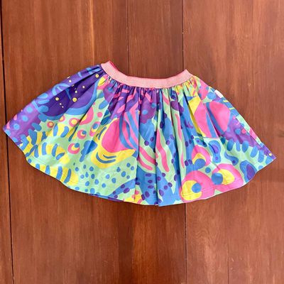 Sealife elastic waist skirt