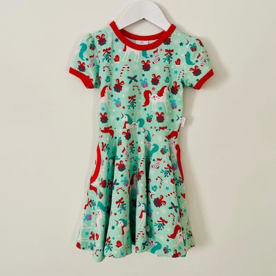 The Closet - Unicorn Xmas twirly dress