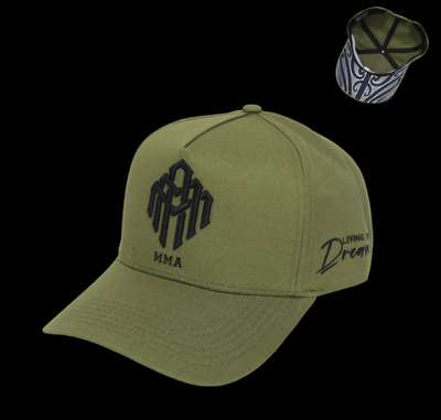 Green &amp; White MMA Snap Back