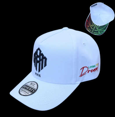 White Rasta MMA Snap Back