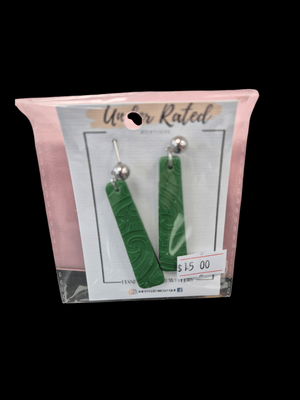 Pounamu Green Maori Earrings