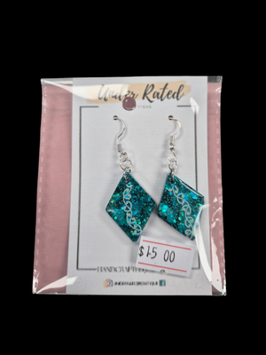 Ocean Blue Maori Earrings