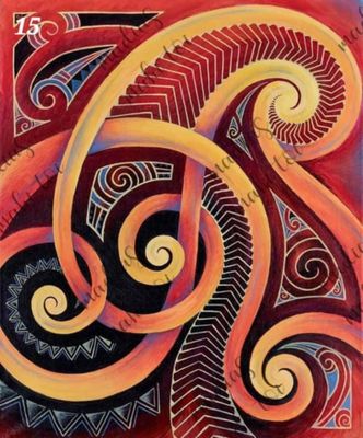 Koru Whero - Artist Madia Purvis-Manihera