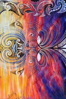 Ranginui Print - Artist Madia Purvis-Manihera