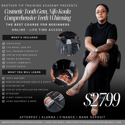 2026 Intake Cosmetic Tooth Gem Application, Nifo Koula, Comprehensive Teeth Whitening