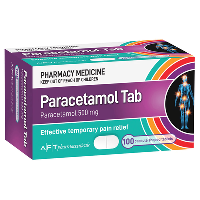 AFT Paracetamol 500mg 100 Tablets