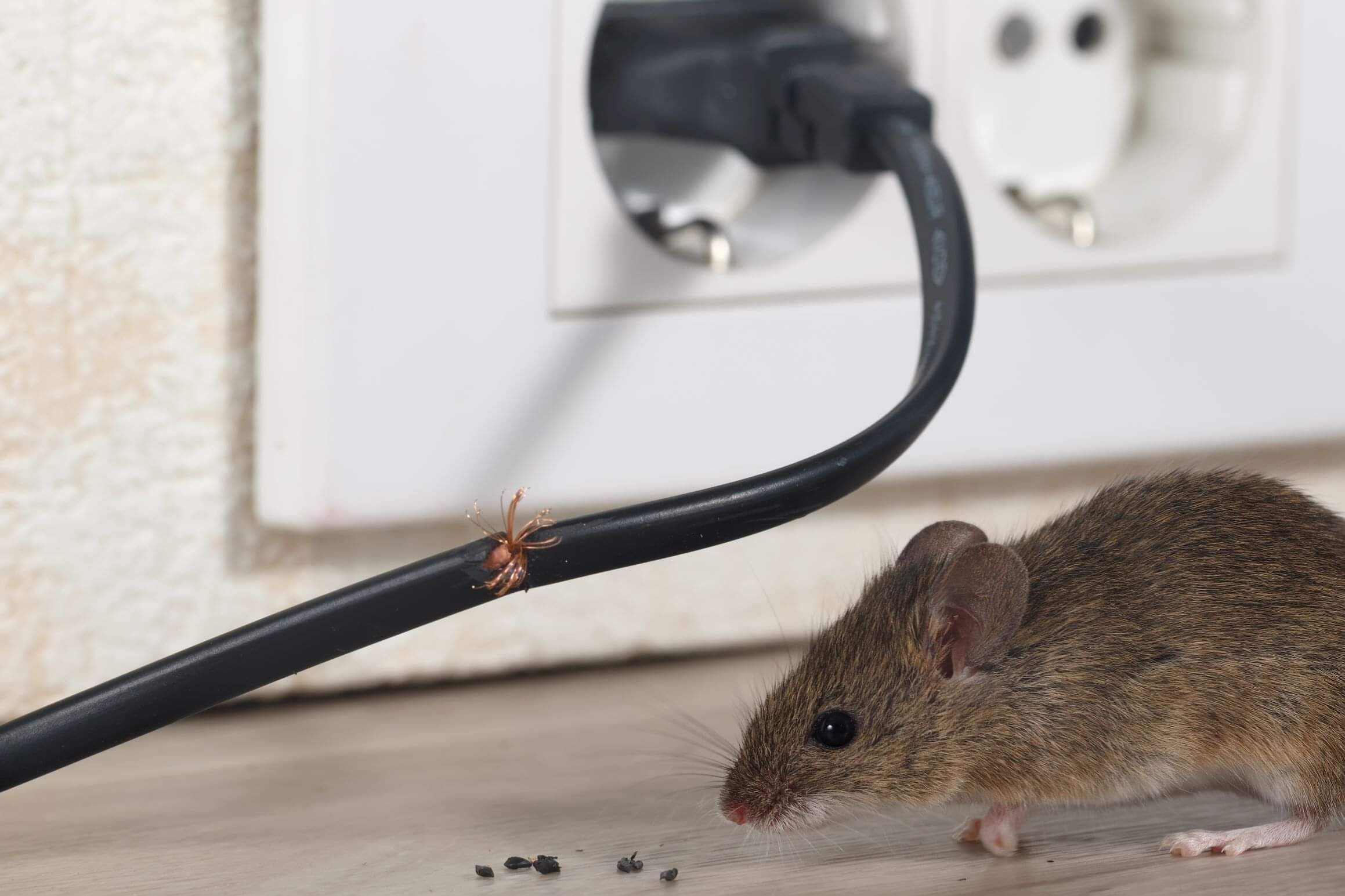 mice chewing wires. Mice control Cambridge