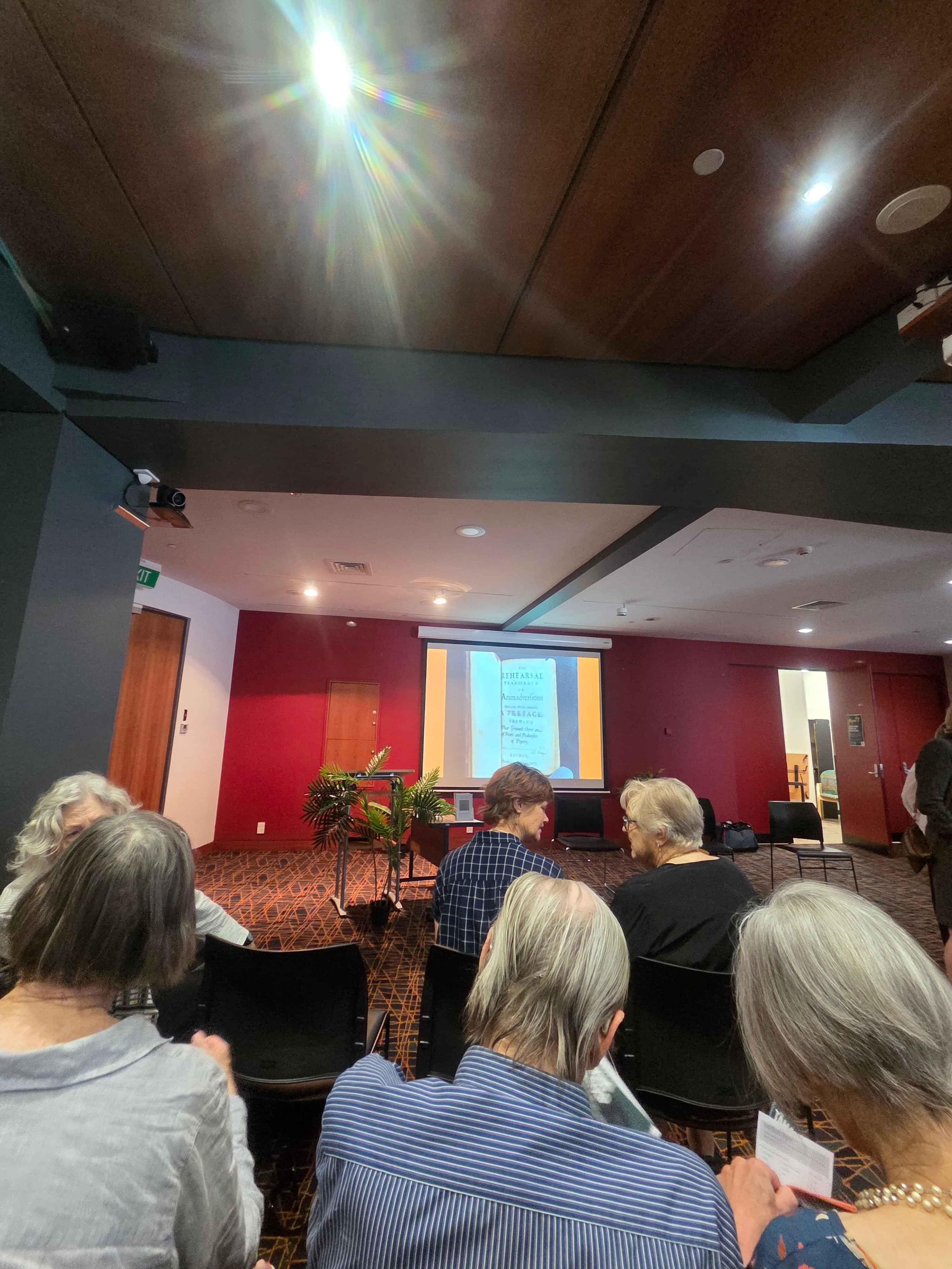 Audience in the Whare Wānanga, Central City Library.
