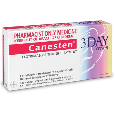 Canesten 3 Day Vaginal Cream 2% 20g - INSTORE CONSULTATION REQUIRED