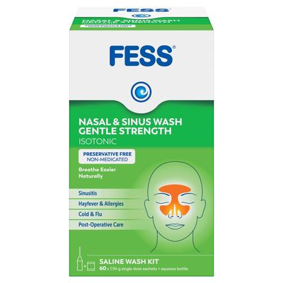 Fess Sinucleanse Gentle Wash Kit 60 Sachet