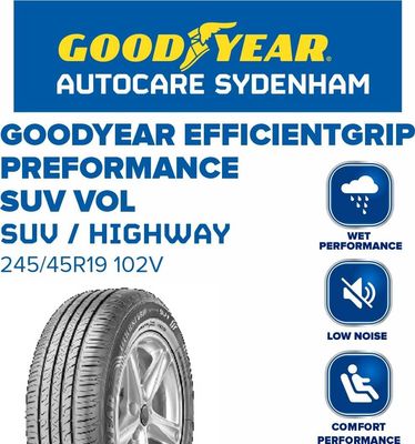 GOODYEAR EFFICIENTGRIP PERFORMANCE SUV VOL 245/45R19 102V