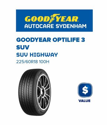 GOODYEAR OPTILIFE 3 SUV 225/60R18 100H