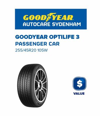 GOODYEAR OPTILIFE 3 PLUS SUV 255/45R20 105W