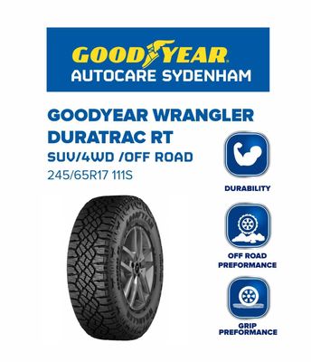 GOODYEAR WRANGLER DURATRAC RT 245/ 65R17 111S