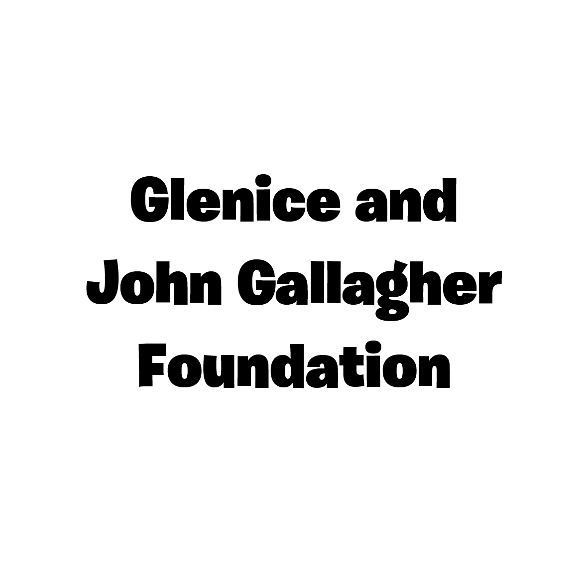 Glenis and John Gallagher Foundation Logo