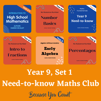 Need-to-know Maths Club; Join the Math revolution! Year 9, Set 1