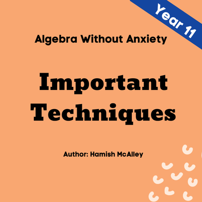 Algebra Without Anxiety - Important Techniques - Year 11 - 5 modules with 5 assessment quizzes