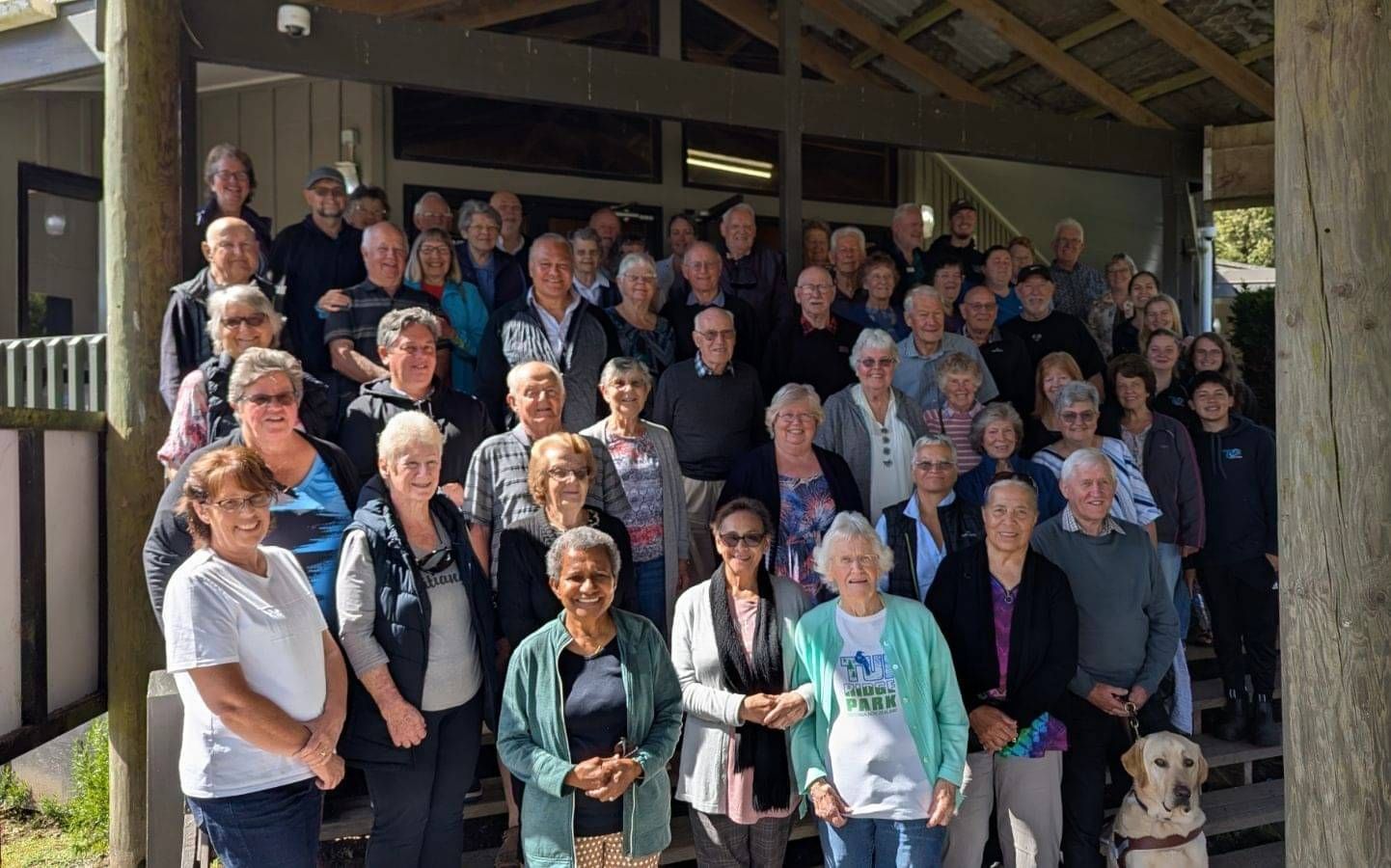 Teen camp group photo at Tui Ridge Park