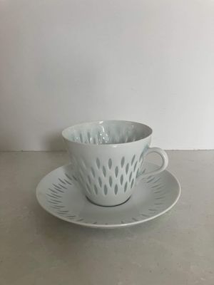 Arabia of Finland rice pattern/riisiposliini duo c.1950s