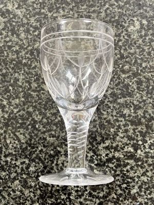 Set of six vintage Stuart Crystal glasses - Tamara pattern
