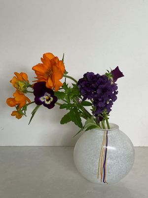 Small Vintage Rainbow Vase by Bertil Vallien for Kosta Boda
