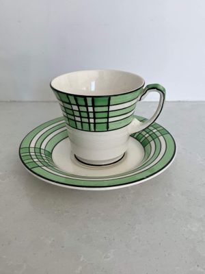 Crown Devon Demitasse Duo - Art deco c.1930s