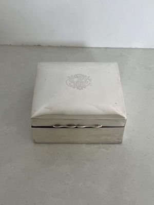 Sterling silver cigarette box - Birmingham 1906