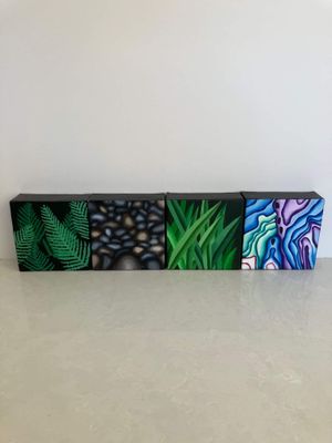 Four small paintings by Susan Green 2005