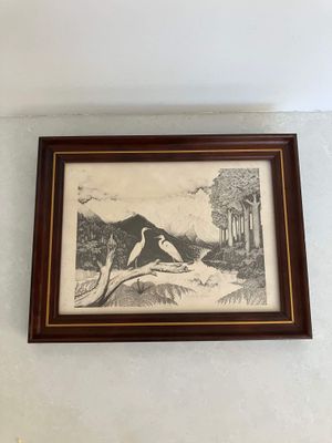 Small vintage Rei Hamon print - Jewels of Okarito