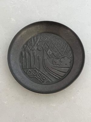 Norwegian Mid-century Pewter Trinket Dish
