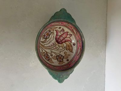 Charlotte Rhead, Tulip Pattern Bowl/Quaich, Bursley Ware