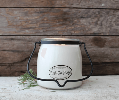 Milkhouse Candle Co Butter Jar Candle Small Fresh Cut Fraser