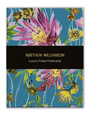 Museums &amp; Galleries - Mathew Williamson Floral Blooms 16 Pack - Foiled Boxed Blank Notecards