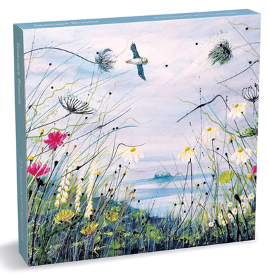 Museums &amp; Galleries - Seascape Blooms 8 Pack Blank Notecards Wallet