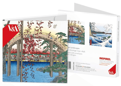 Museums &amp; Galleries - Hiroshige Landscapes 8 Pack Blank Notecards Wallet