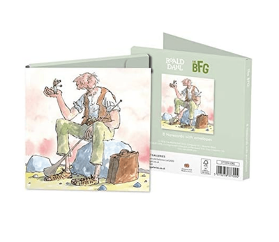 Museums &amp; Galleries - Roald Dahl BFG 8 Pack Blank Notecards Wallet