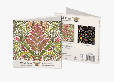 Museums &amp; Galleries Fern Fever &amp; Flower Meadow Wild Press 8 Pack Blank Notecards Wallet