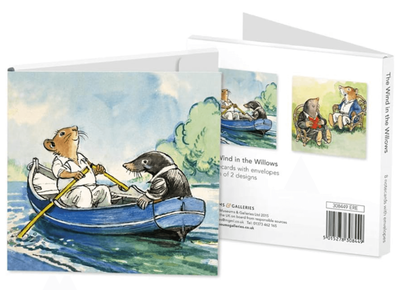 Museums &amp; Galleries Wind in the Willows  8 Pack Blank Notecards Wallet