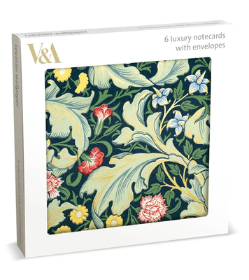 Museums &amp; Galleries V &amp; A Leicester Wallpaper 6 Pack Blank Luxury Notecards