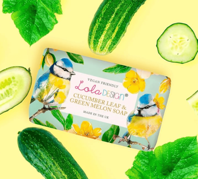 Lola Design Cucumber Leaf &amp; Green Melon Soap 190gr Bar