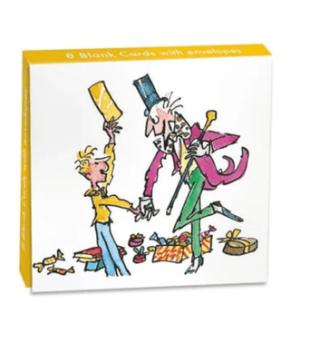 Museums &amp; Galleries Charlie &amp; The Chocolate Factory 8 Pack Blank Mini Notecards