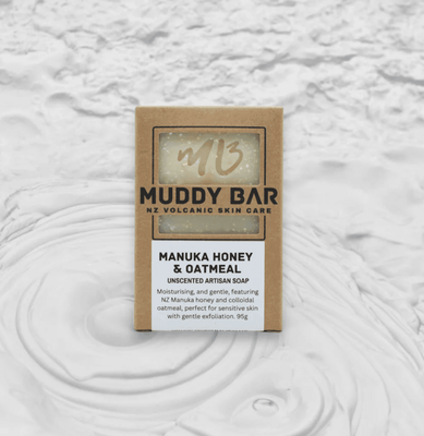 Muddy Bar Soap Manuka Honey &amp; Oatmeal 95gr Bar