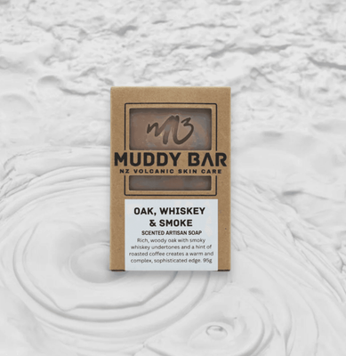 Muddy Bar Soap Oak,  Whiskey &amp; Smoke 95gr Bar