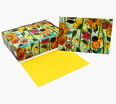 Peter Pauper Press Sunflower Dreams 14 Pack Blank Notecards