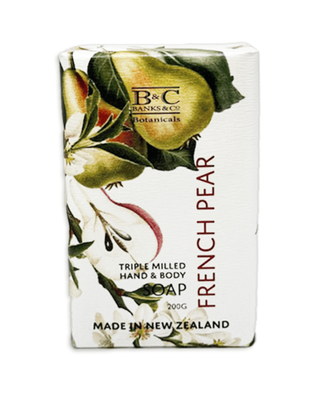 Banks &amp; Co French Pear Luxury Soap Bar 200gr