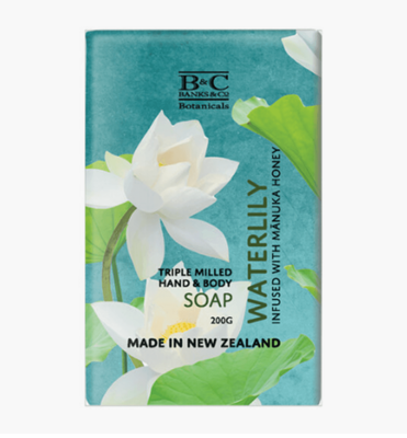 Banks &amp; Co Waterlily Luxury Soap Bar 200gr