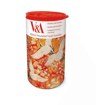 ​Museums &amp; Galleries  Kimono Cranes Travel Tumbler