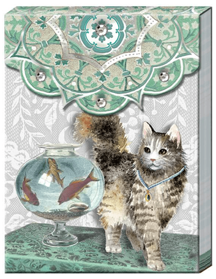 Punch Studio - Cats &amp; Goldfish Bowl - Pocket Notepad