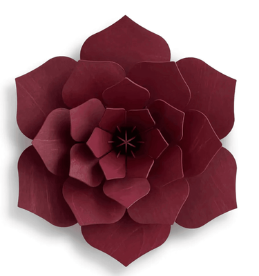 LOVI 3D Decor Flower 24cm Dark Red