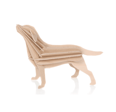 LOVI 3D LABRADOR  15cm Natural Wood